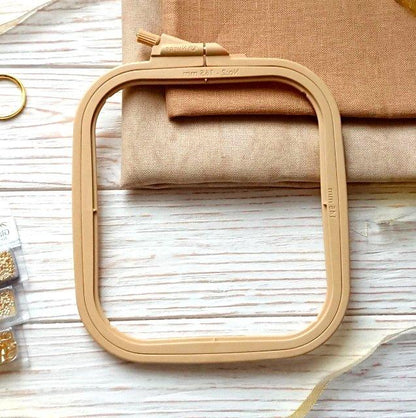 Cross Stitch Hoop, Beige - Nurge Embroidery Hoop - Luca-S Hoops