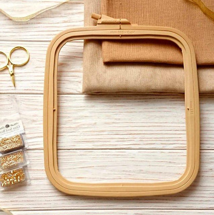 Cross Stitch Hoop, Beige - Nurge Embroidery Hoop - Luca-S Hoops