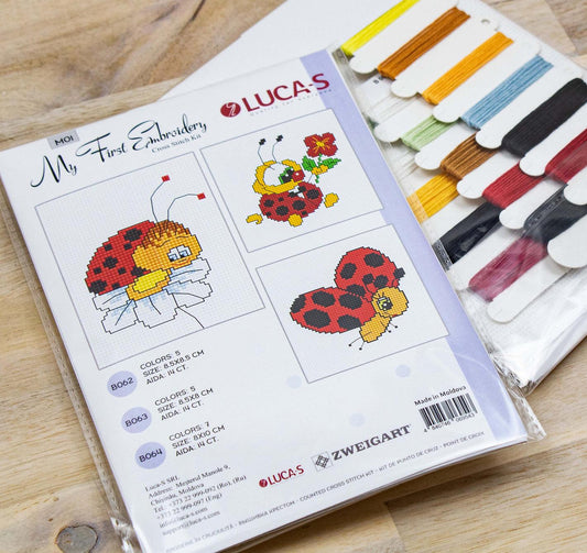 Cross Stitch Kit for Beginners -  Kids Embroidery Kit M01 - Luca-S