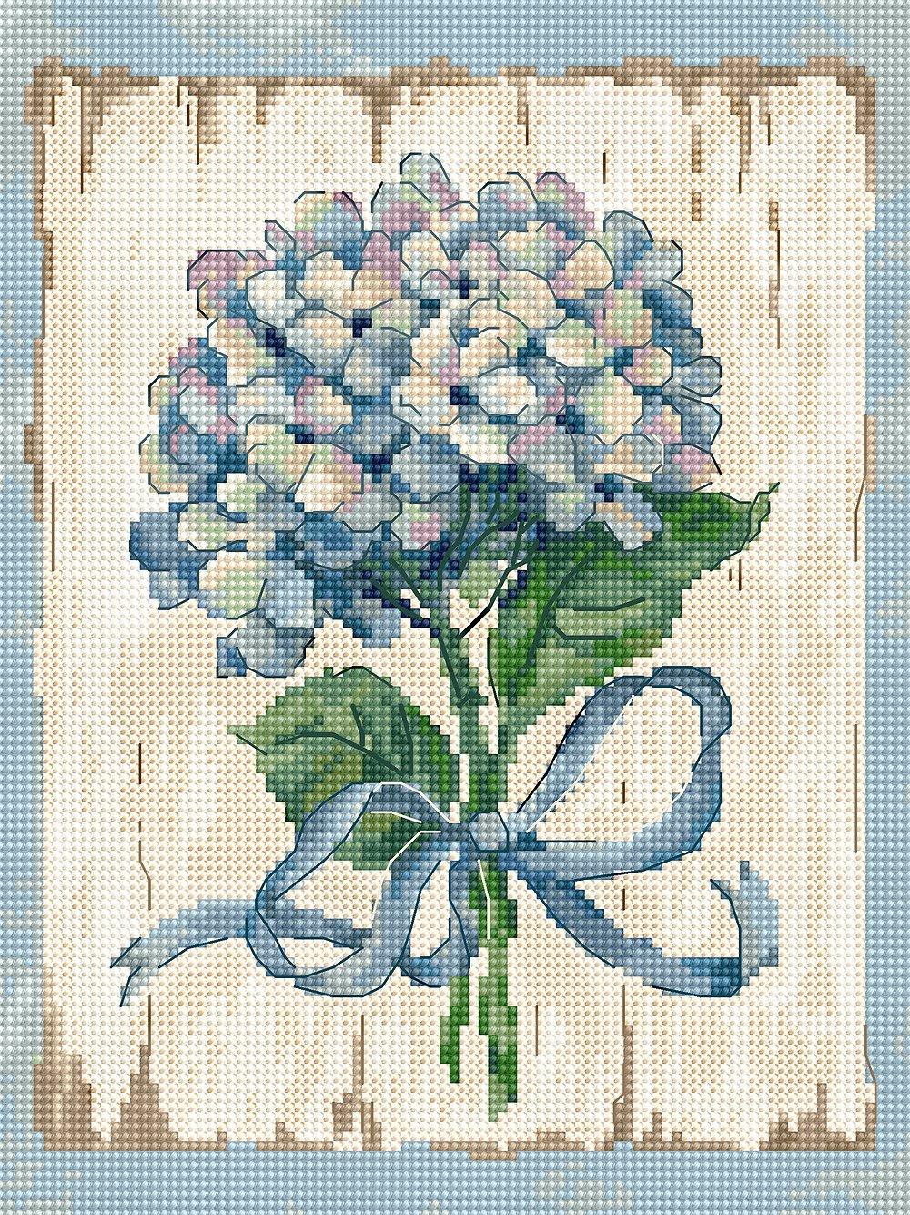 Cross Stitch Kit LetiStitch - BLUE II, Leti973 - HobbyJobby