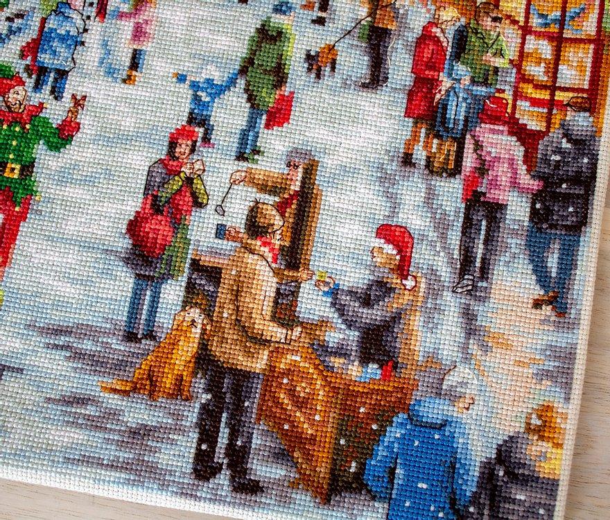 Cross Stitch Kit LetiStitch - Christmas Eve, Leti909 - HobbyJobby