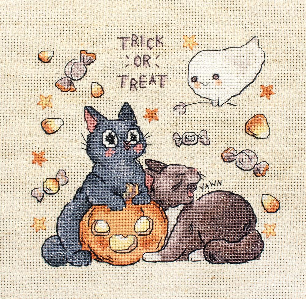 Cross Stitch Kit LETISTITCH - Trick Or Treat, L8815 Cross Stitch Kits - HobbyJobby