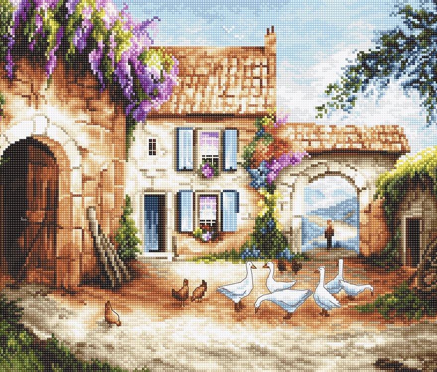 Cross Stitch Kit LetiStitch - Village - HobbyJobby