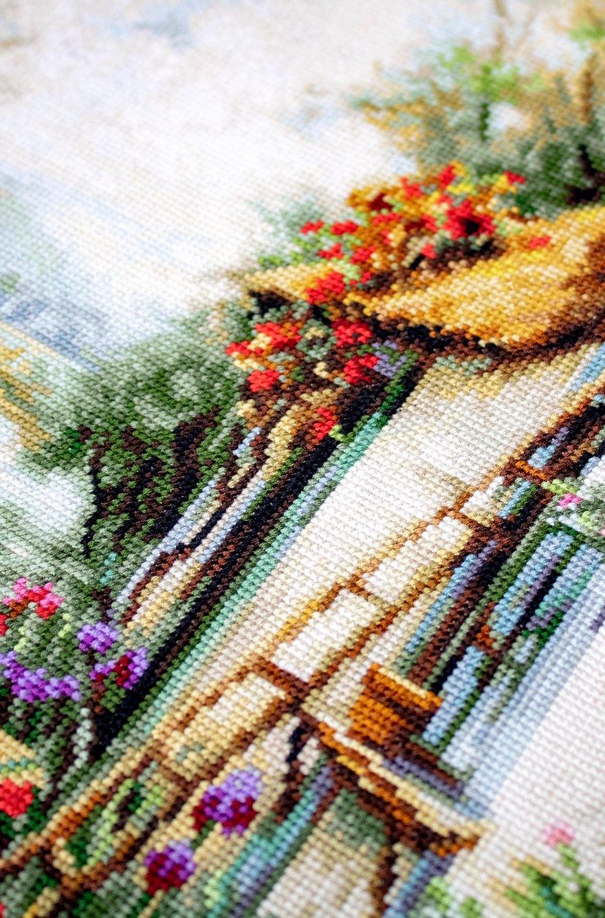 Cross Stitch Kit Luca-S - Along the River, B581 - Luca-S