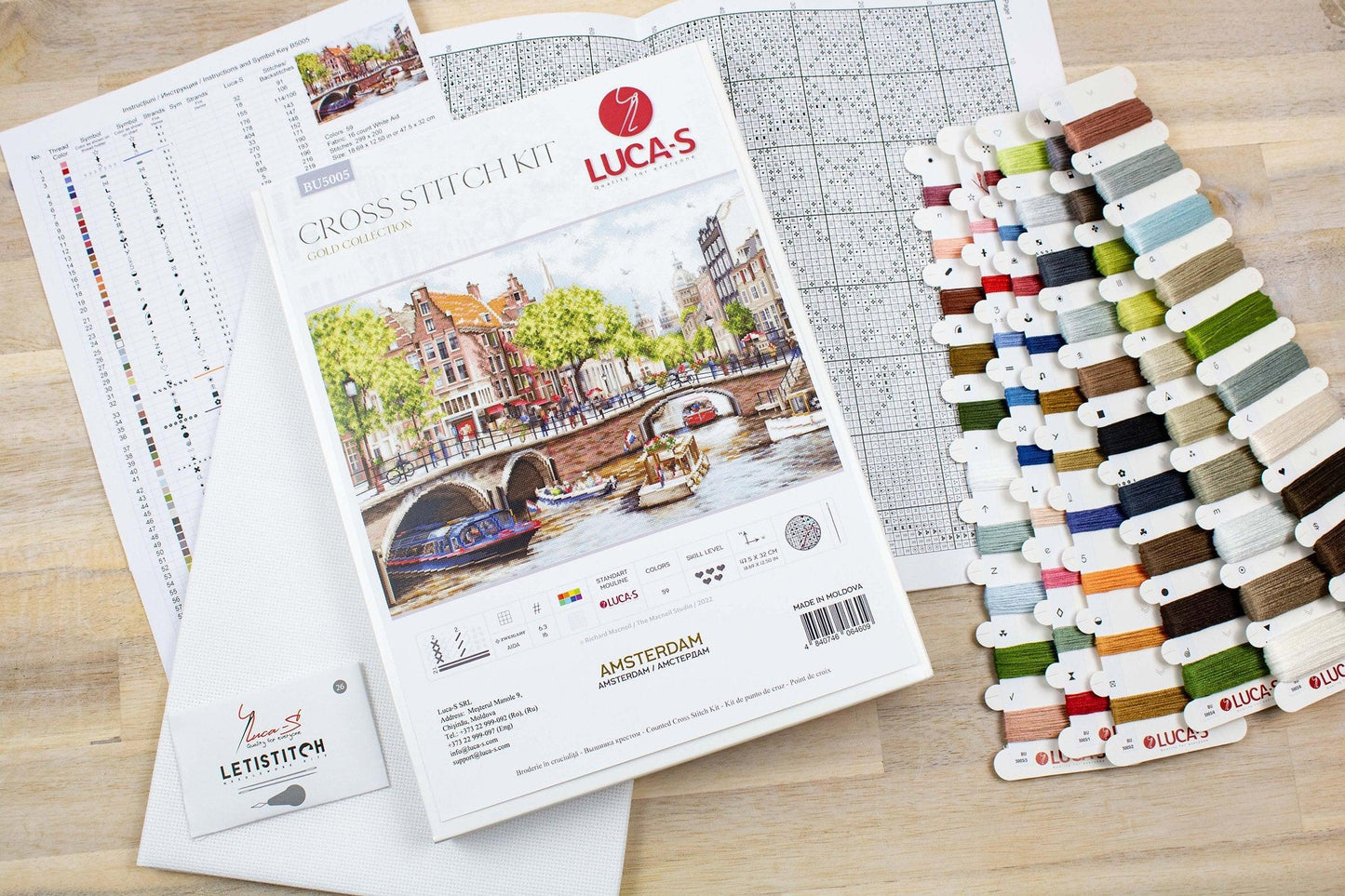 Cross Stitch Kit Luca-S - Amsterdam, BU5005 - Luca-S