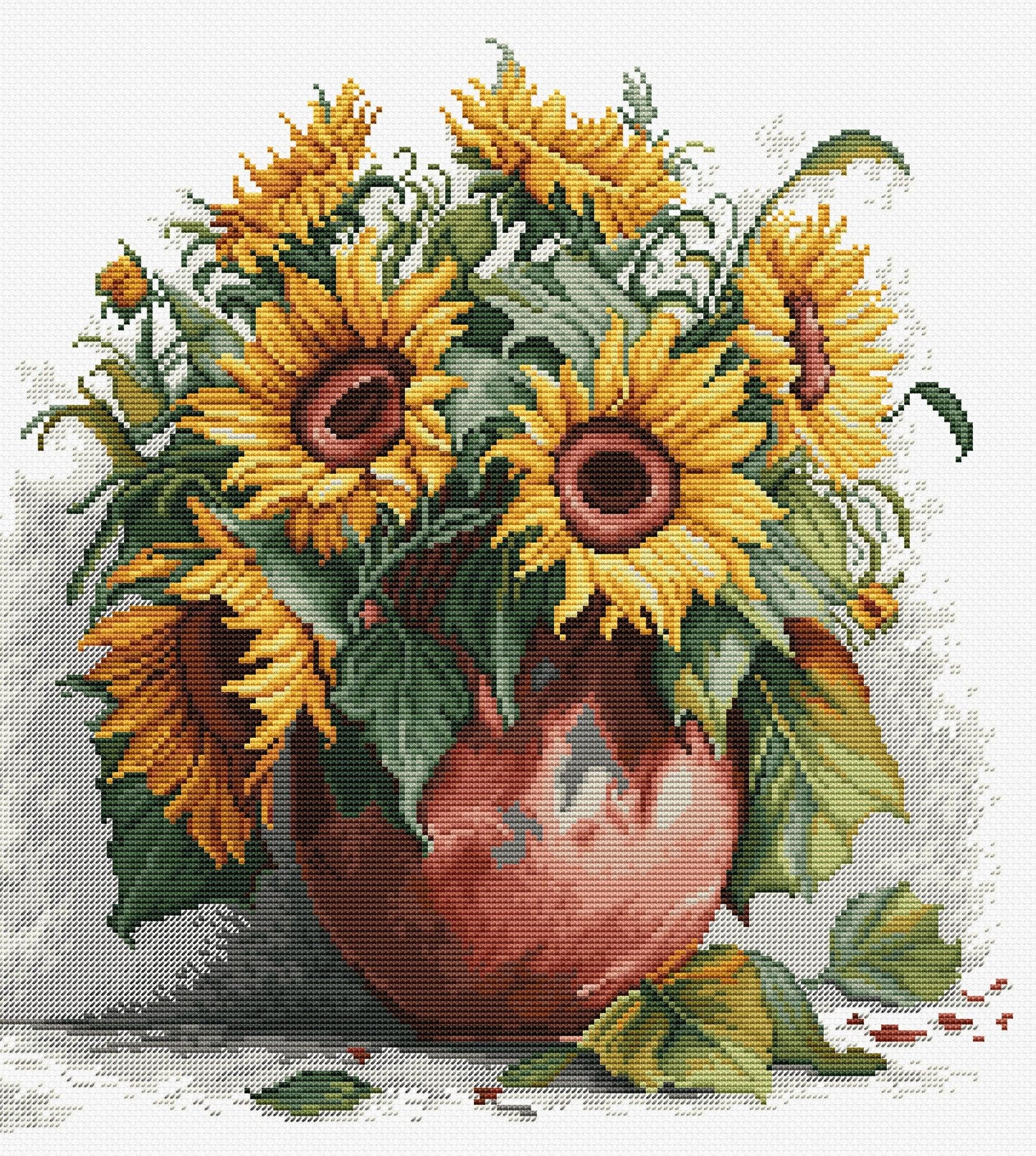 Cross Stitch Kit Luca-S - B7021, The Sunflowers - Luca-S Cross Stitch Kits