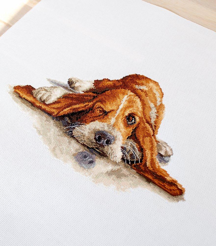 Cross Stitch Kit Luca-S - Basset, B2341 - Luca-S