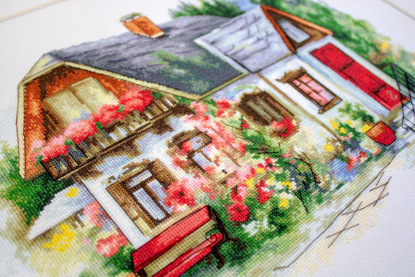 Cross Stitch Kit Luca-S - Beautiful Country House, BU4005 - Luca-S Cross Stitch Kits