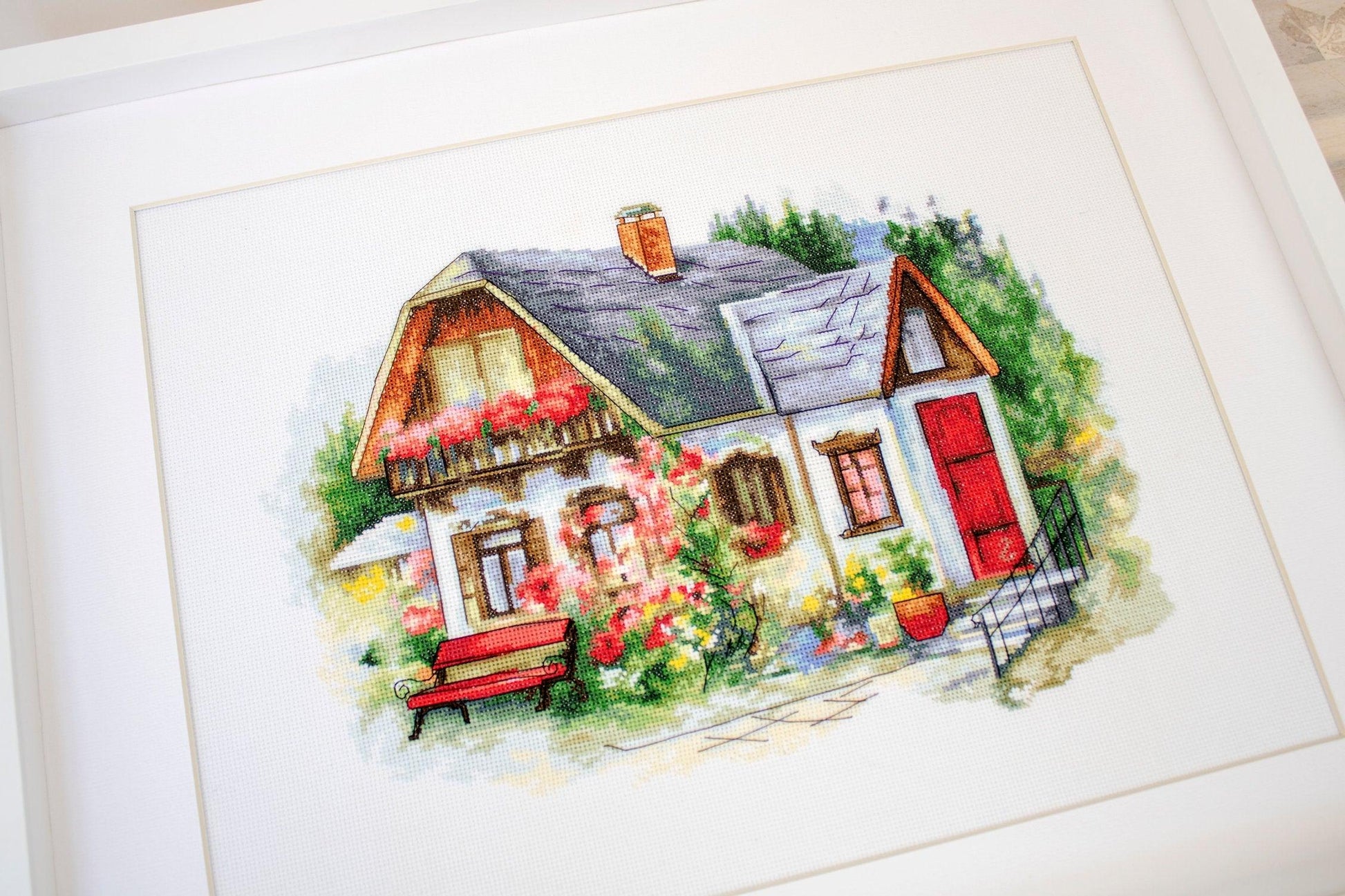 Cross Stitch Kit Luca-S - Beautiful Country House, BU4005 - Luca-S Cross Stitch Kits