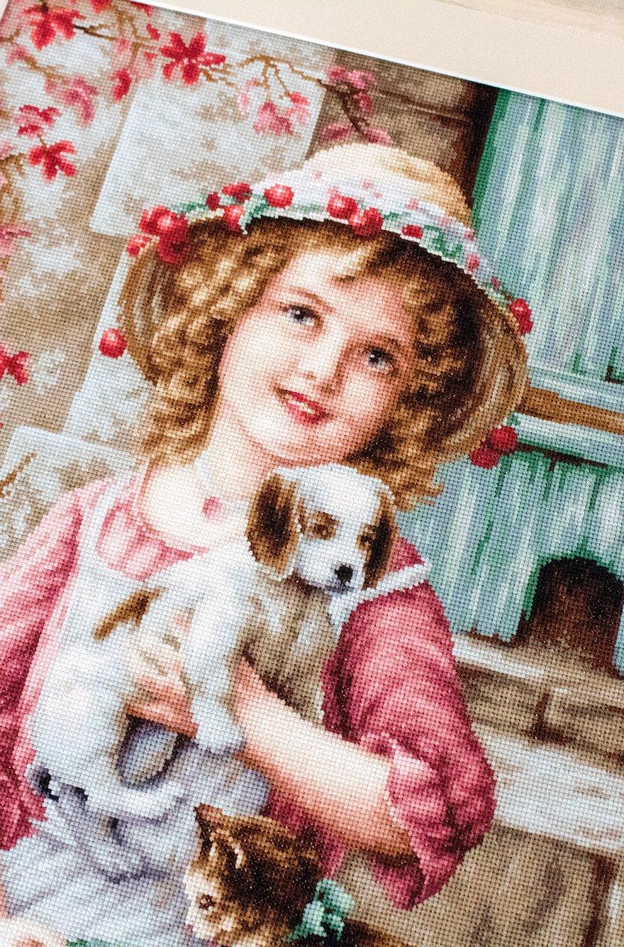 Cross Stitch Kit Luca-S - Best Friends, B518 - Luca-S Cross Stitch Kits