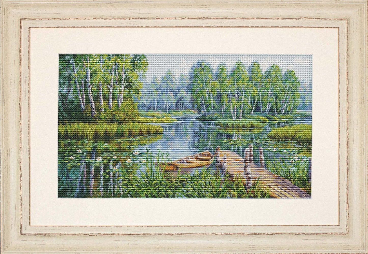 Cross Stitch Kit Luca-S - Birches at the edge of the lake, BU5012 - Luca-S Cross Stitch Kits