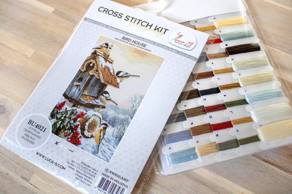 Cross Stitch Kit Luca-S - Bird House, BU4021 - Luca-S Cross Stitch Kits