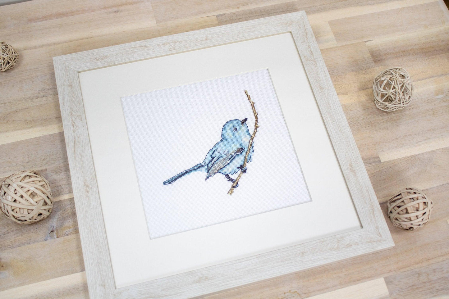 Cross Stitch Kit Luca-S - Blue Bird, B11588 - Luca-S Cross Stitch Kits