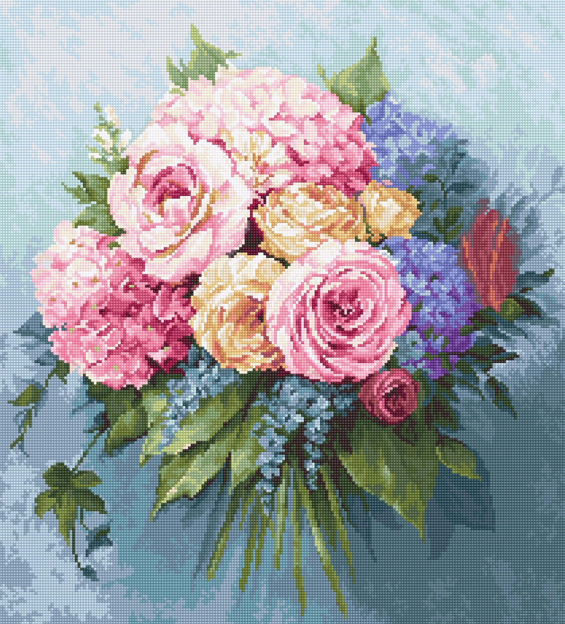 Cross Stitch Kit Luca-S - Bouquet, B2371 - Luca-S Cross Stitch Kits