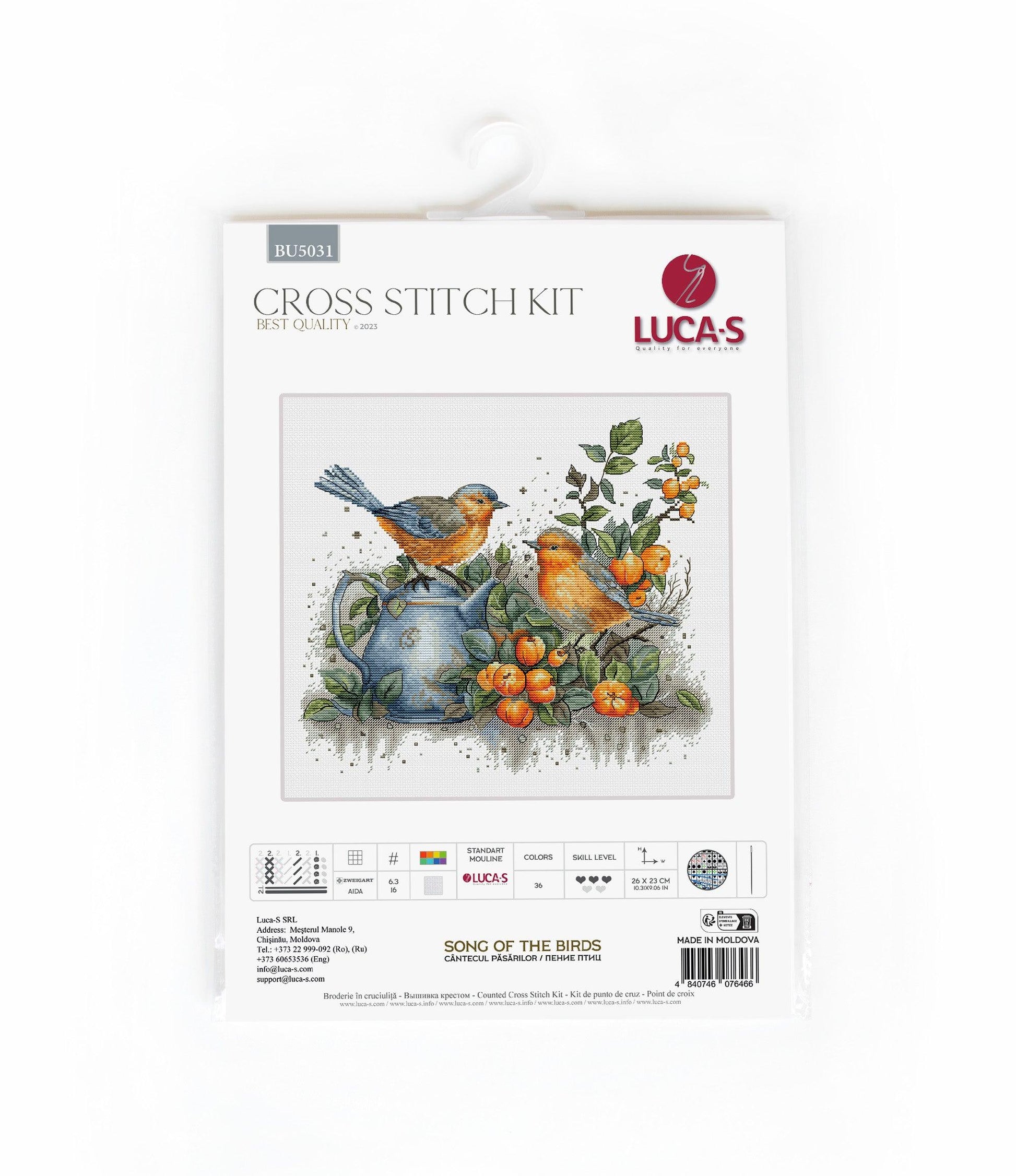 Cross Stitch Kit Luca-S - BU5031 Song of The Birds - Luca-S Cross Stitch Kits