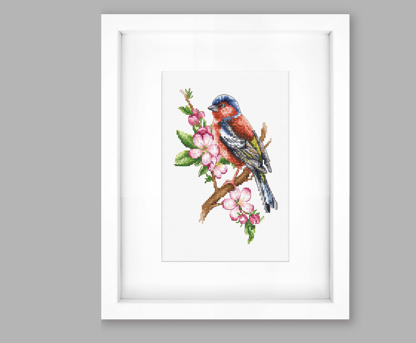 Cross Stitch Kit Luca-S - Chaffinch Bird, B1196 - Luca-S Cross Stitch Kits