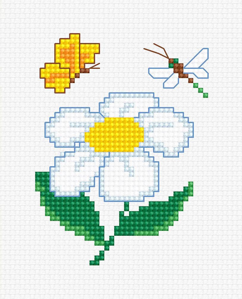 Cross Stitch Kit Luca-S - Chamomile, B1063 - Luca-S Cross Stitch Kits