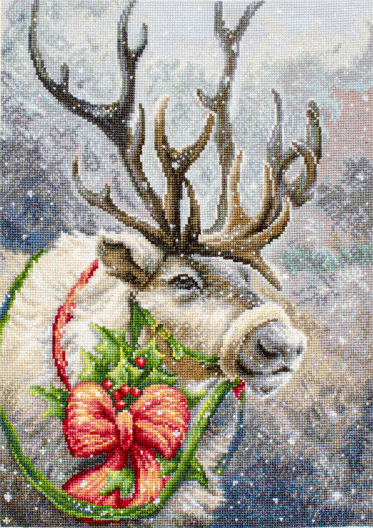 Cross Stitch Kit Luca-S - Christmas Deer, B598 - Luca-S Cross Stitch Kits