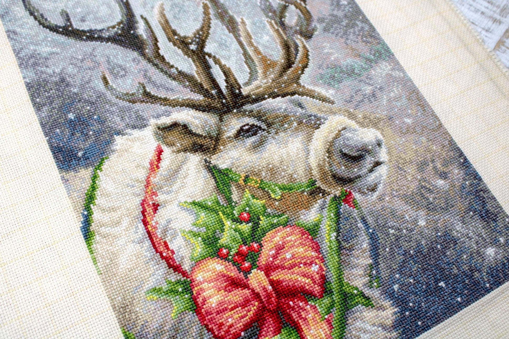 Cross Stitch Kit Luca-S - Christmas Deer, B598 - Luca-S Cross Stitch Kits