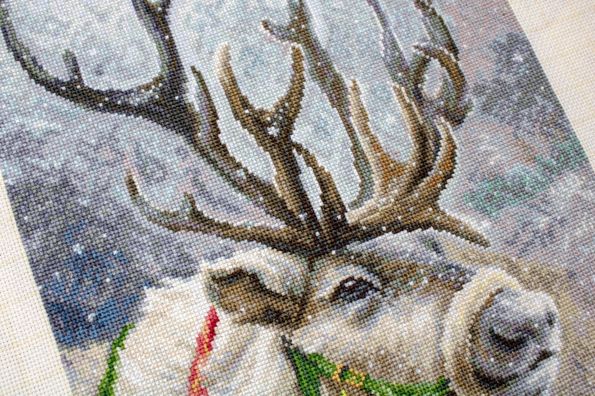 Cross Stitch Kit Luca-S - Christmas Deer, B598 - Luca-S Cross Stitch Kits