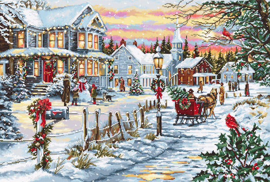 Cross Stitch Kit Luca-S - Christmas Eve, B595 - Luca-S Cross Stitch Kits