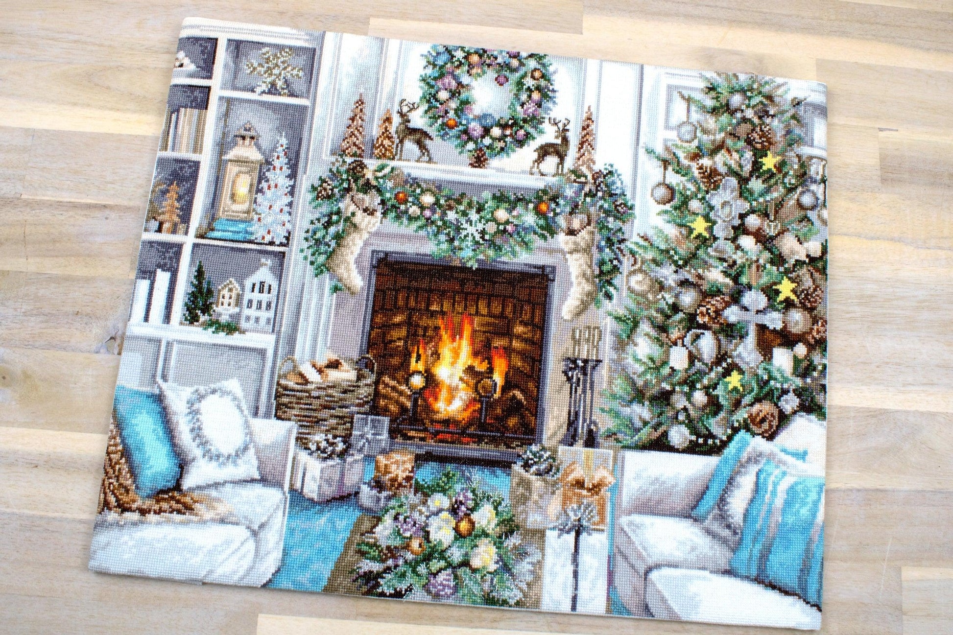 Cross Stitch Kit Luca-S - Christmas Interior - HobbyJobby