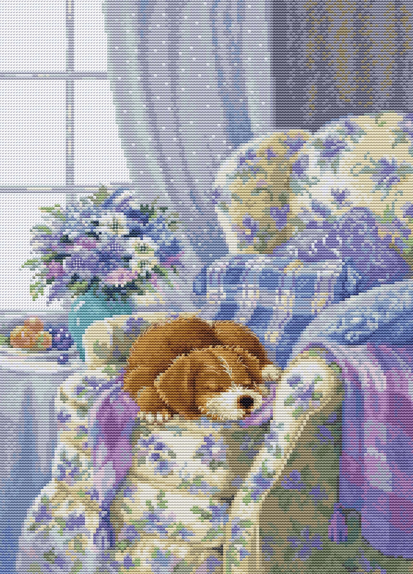 Cross Stitch Kit Luca-S - Cozy Armchair, BU5016 - Luca-S Cross Stitch Kits