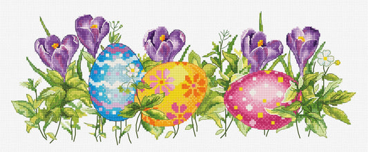 Cross Stitch Kit Luca-S - Crocus, B7016 - Luca-S Cross Stitch Kits