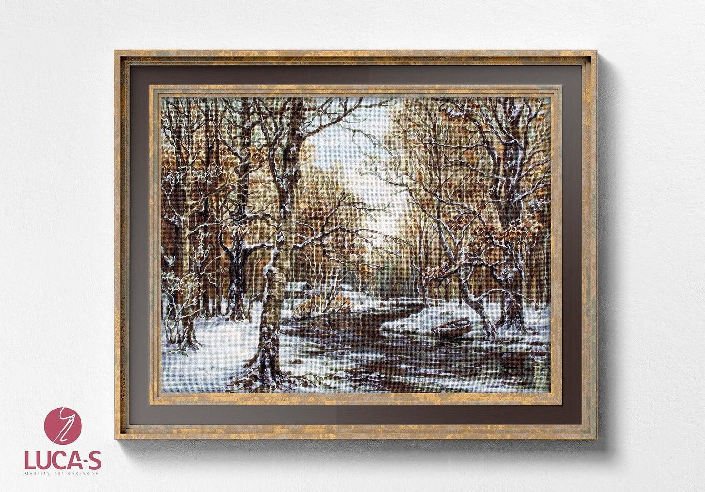 Cross Stitch Kit Luca-S - First Snow, B597 - Luca-S Cross Stitch Kits