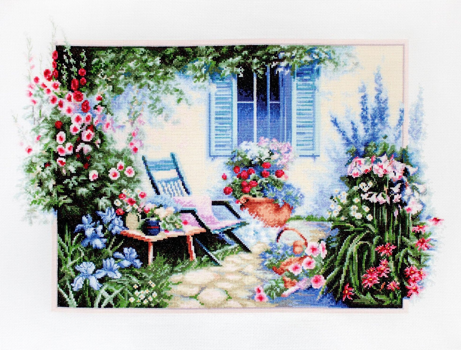 Cross Stitch Kit Luca-S - Flower garden, B2342 - Luca-S