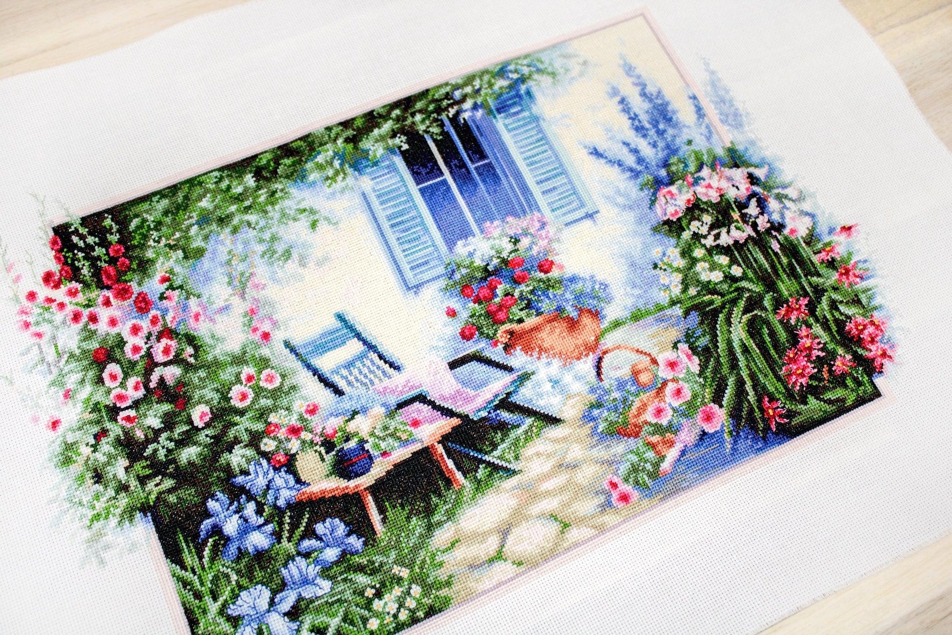 Cross Stitch Kit Luca-S - Flower garden, B2342 - Luca-S