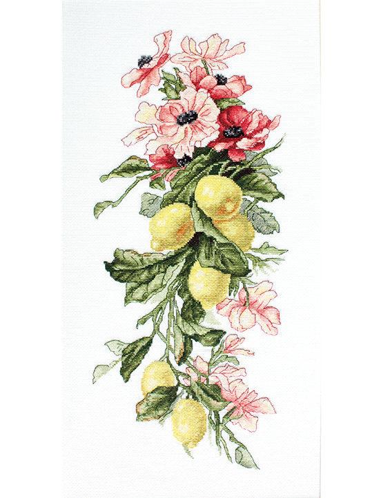 Cross Stitch Kit Luca-S - Flowers and lemons B210 - Luca-S