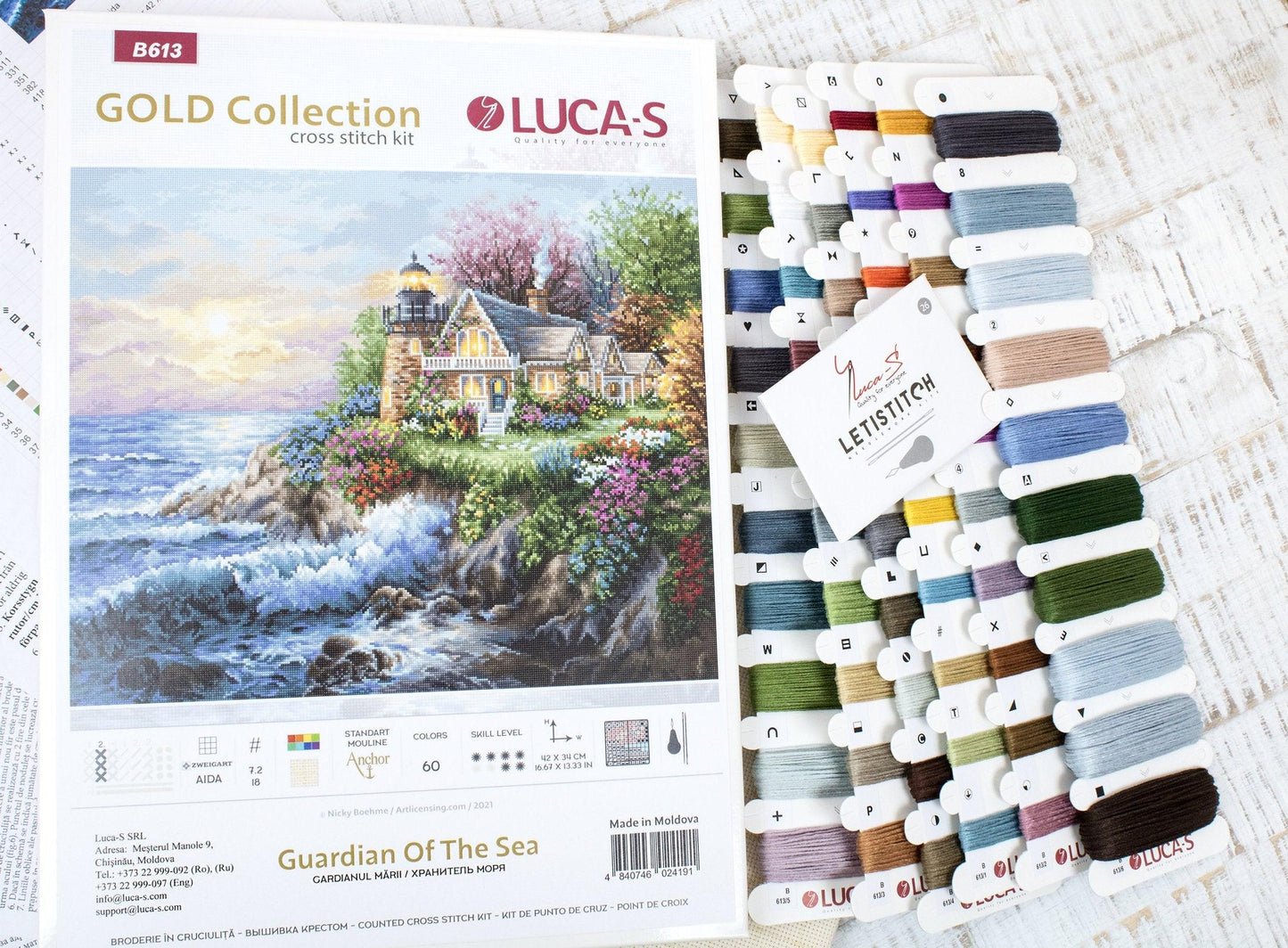 Cross Stitch Kit Luca-S Gold - Guardian Of The Sea - HobbyJobby