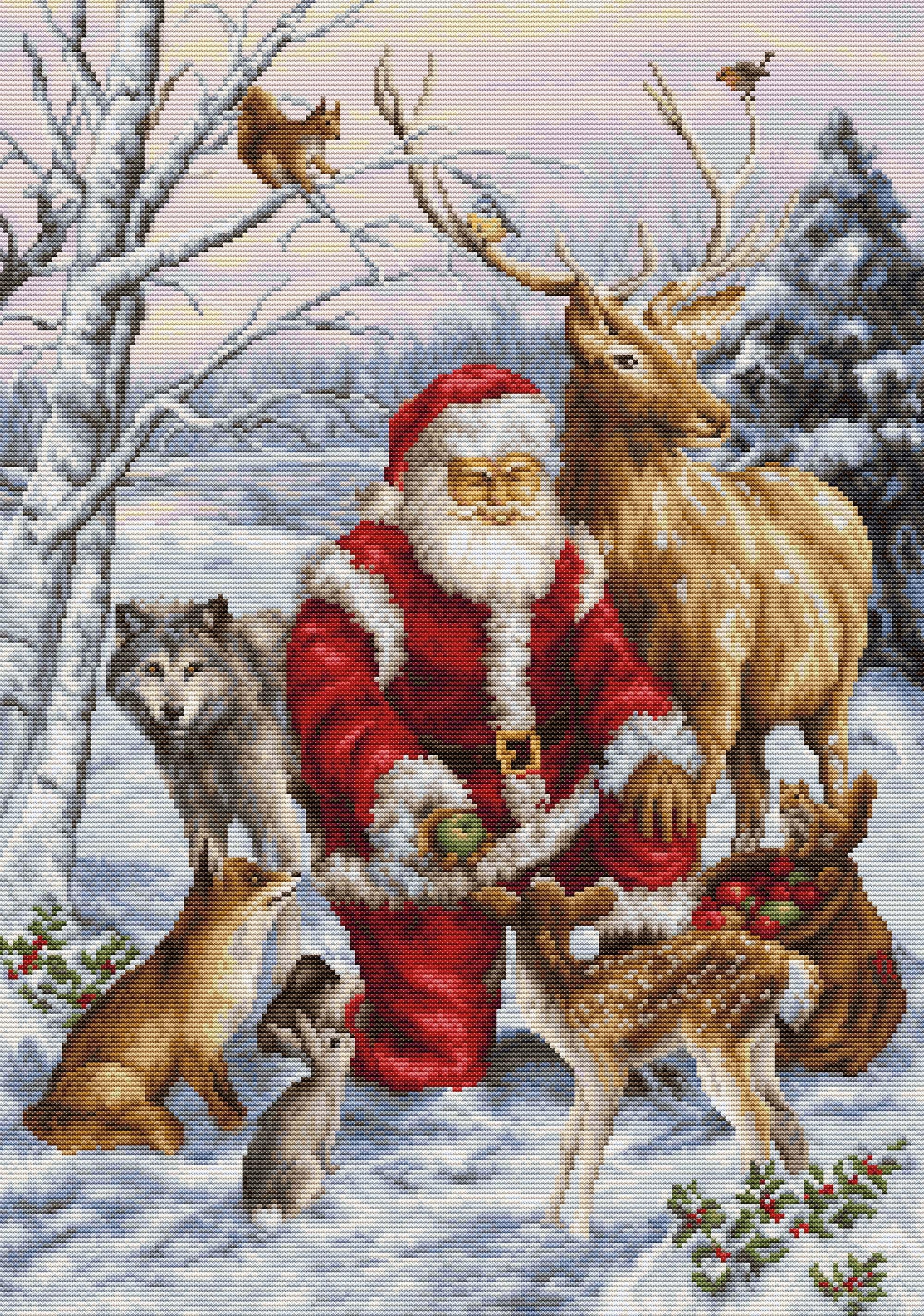 Cross Stitch Kit Luca-S GOLD - The Forest Friends, BU5022 - Luca-S Cross Stitch Kits