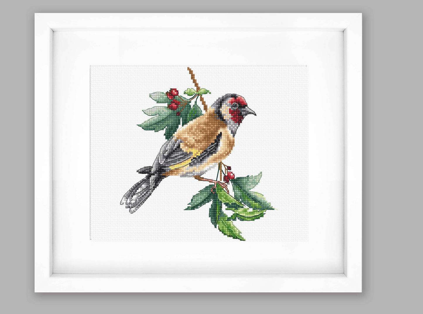 Cross Stitch Kit Luca-S - Goldfinch bird, B1197 - Luca-S Cross Stitch Kits