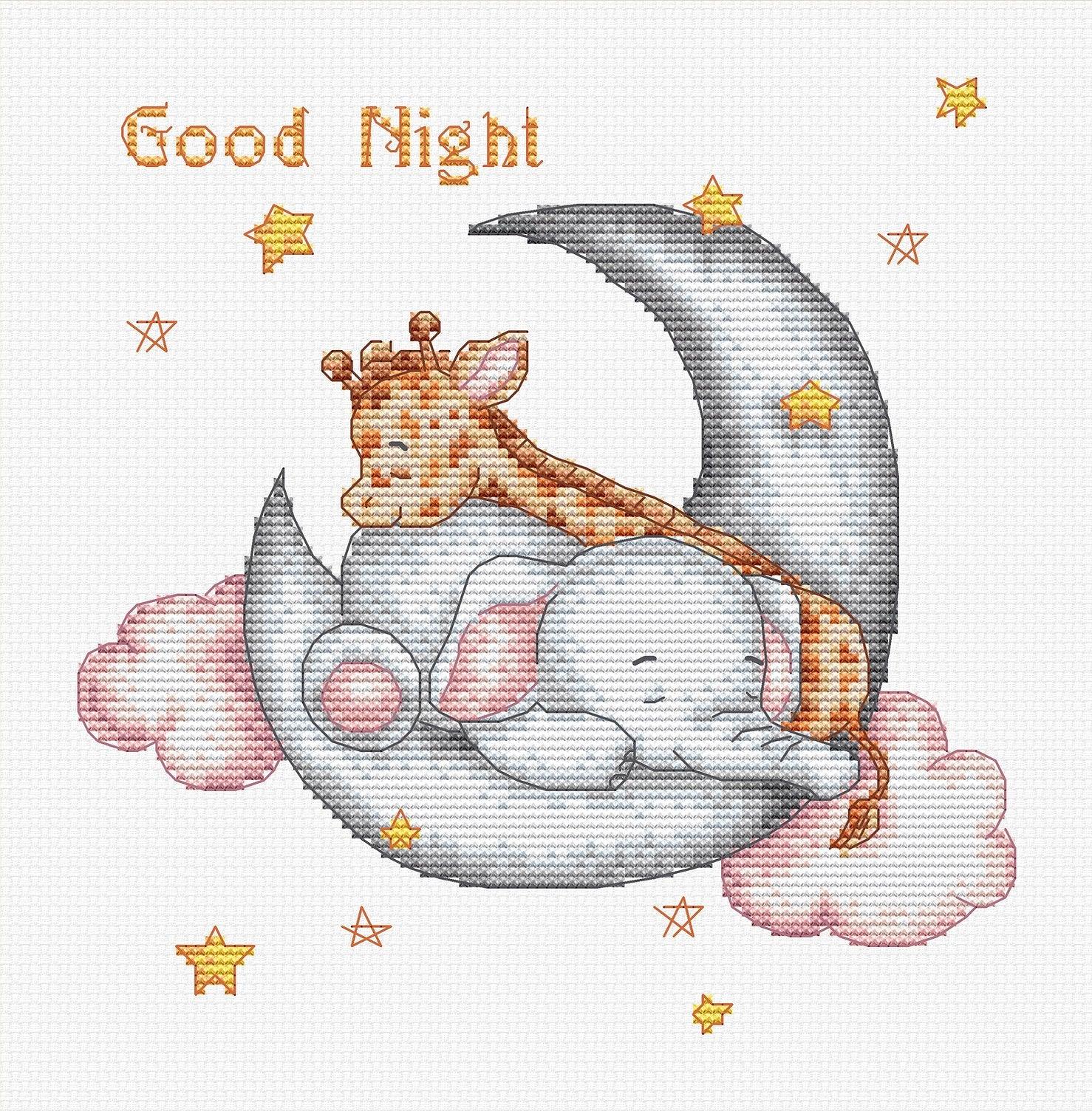 B1192 Good Night - Cross Stitch Kit Luca-S - HobbyJobby