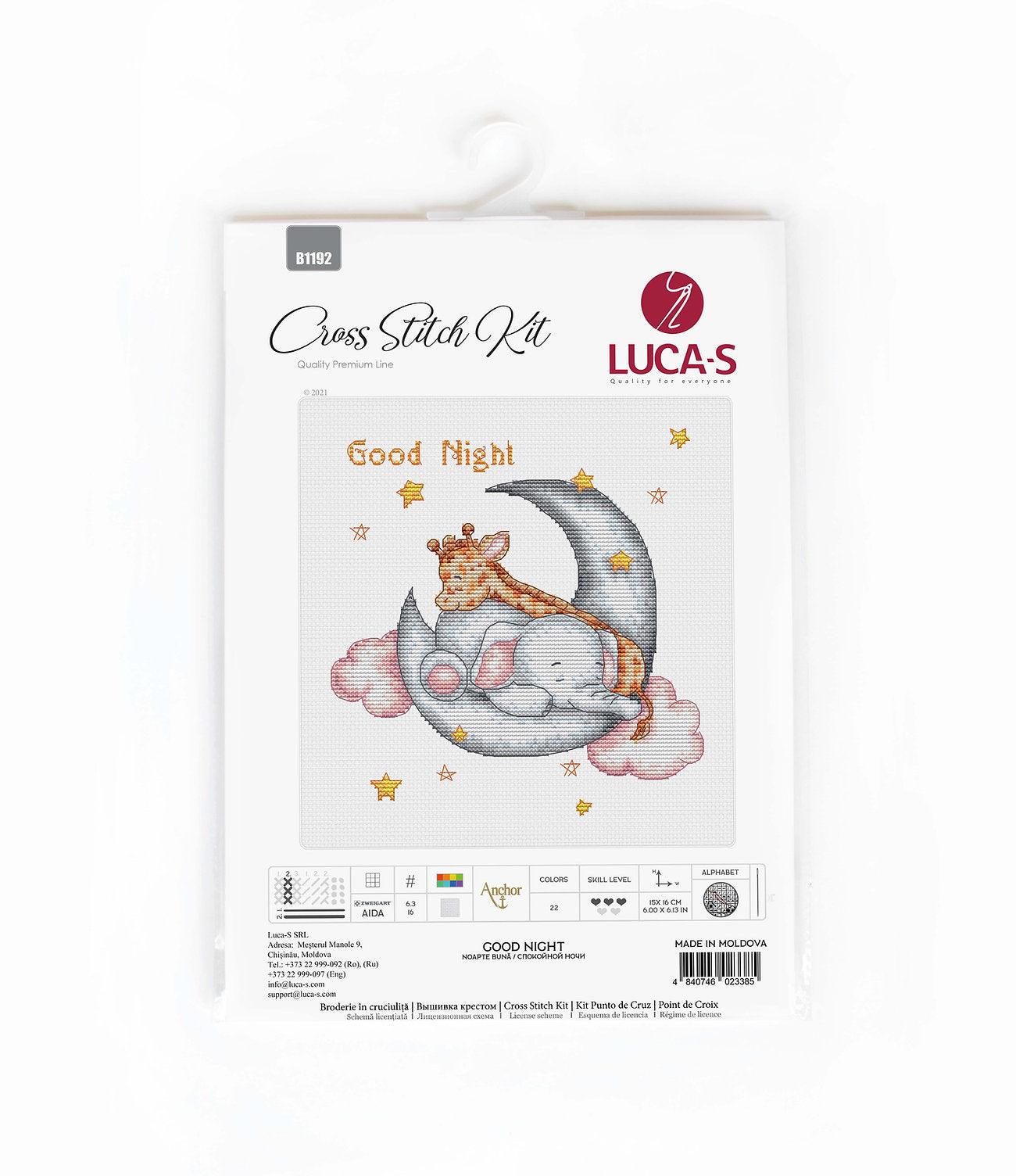 B1192 Good Night - Cross Stitch Kit Luca-S - HobbyJobby