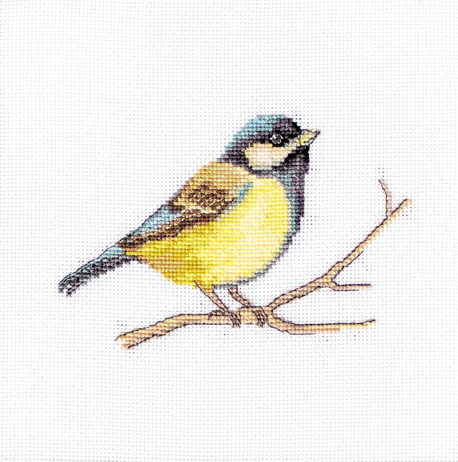 Cross Stitch Kit Luca-S - Great tit, B1155 - Luca-S