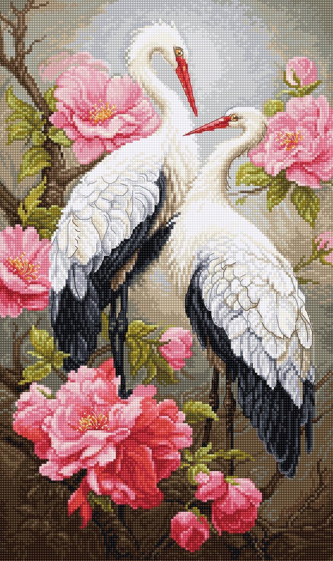 Cross Stitch Kit Luca-S - Guests of Spring, BU5042 - Luca-S Cross Stitch Kits