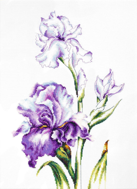 Cross Stitch Kit Luca-S - Irises, B2251 - Luca-S