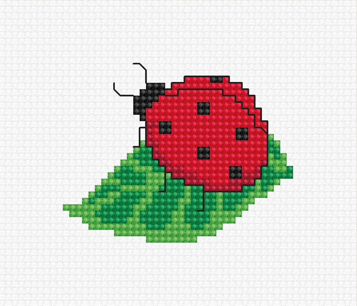 Cross Stitch Kit Luca-S - Ladybird, B1064 - Luca-S Cross Stitch Kits