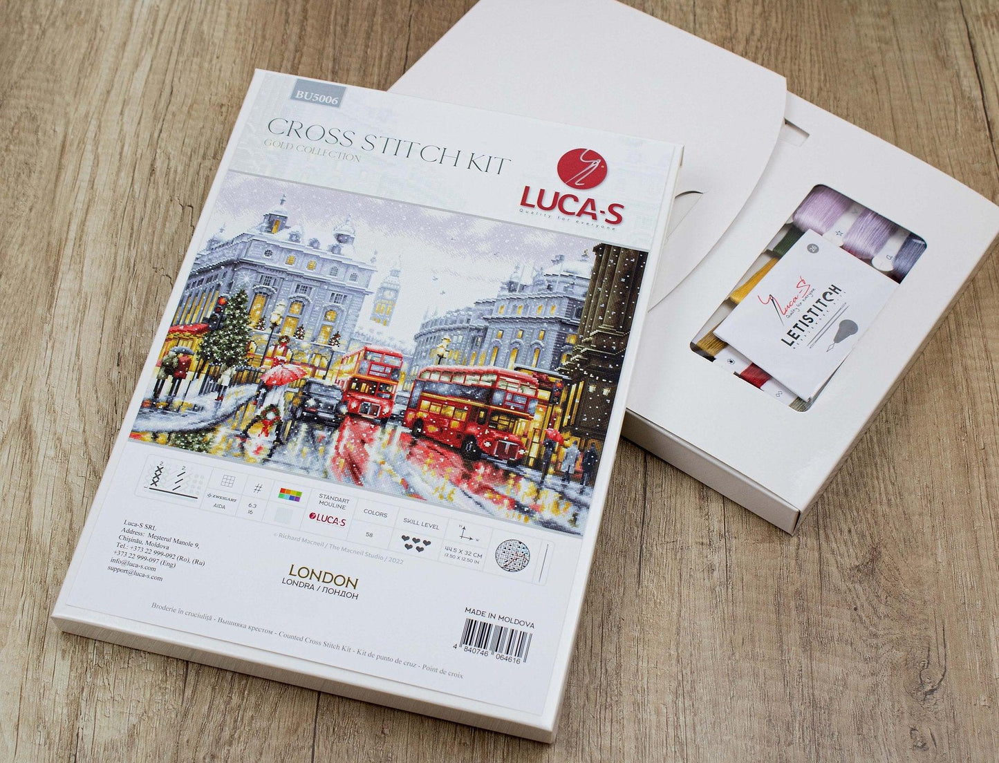 Cross Stitch Kit Luca-S - London, BU5006 - Luca-S