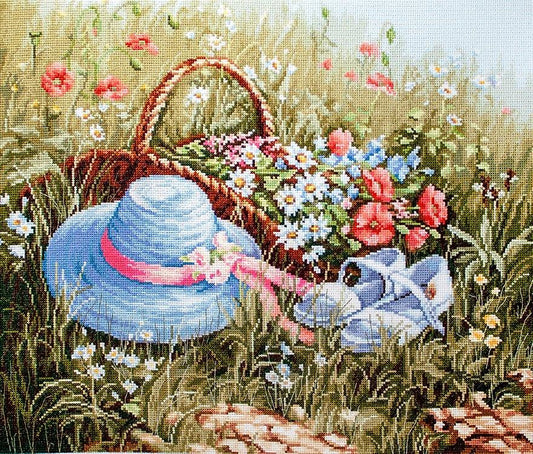 Cross Stitch Kit Luca-S - Meadow with poppies, BU4020 - Luca-S Cross Stitch Kits