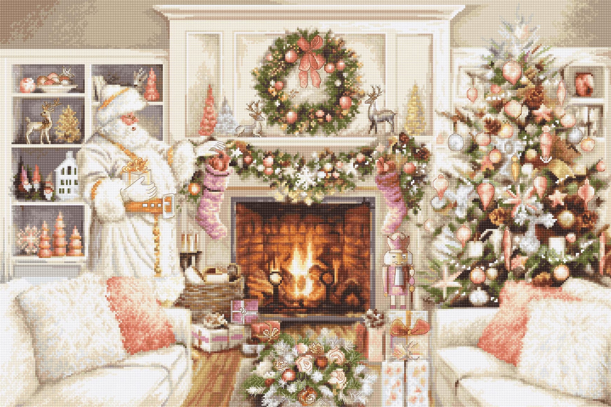 Cross Stitch Kit Luca-S - New Year, GOLD Collection, B2416 - Luca-S Cross Stitch Kits