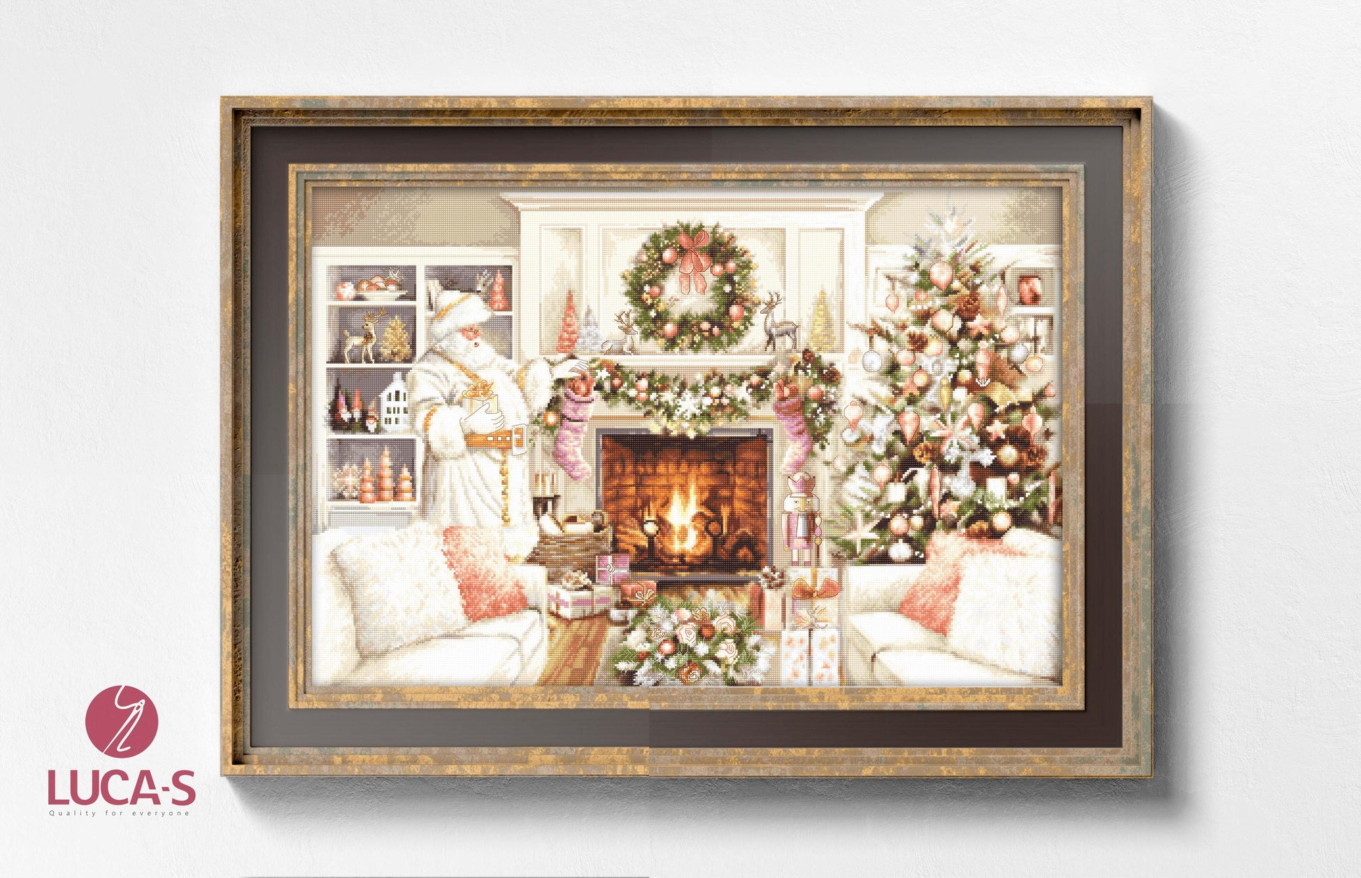 Cross Stitch Kit Luca-S - New Year, GOLD Collection, B2416 - Luca-S Cross Stitch Kits