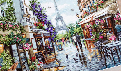 Cross Stitch Kit Luca-S - Paris in flowers, B2365 - Luca-S Cross Stitch Kits