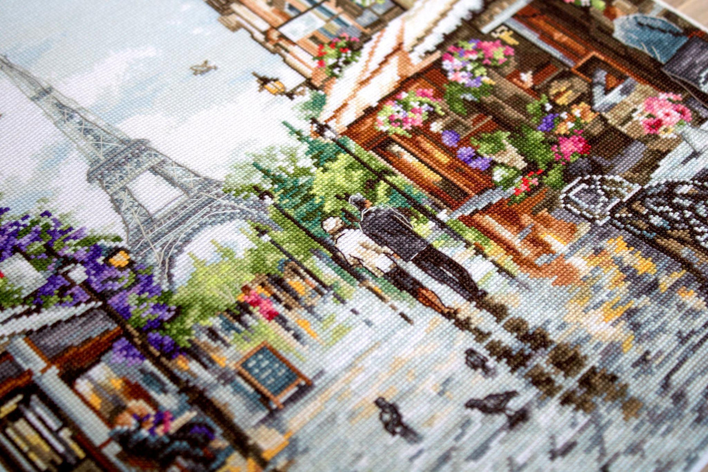 Cross Stitch Kit Luca-S - Paris in flowers, B2365 - Luca-S Cross Stitch Kits