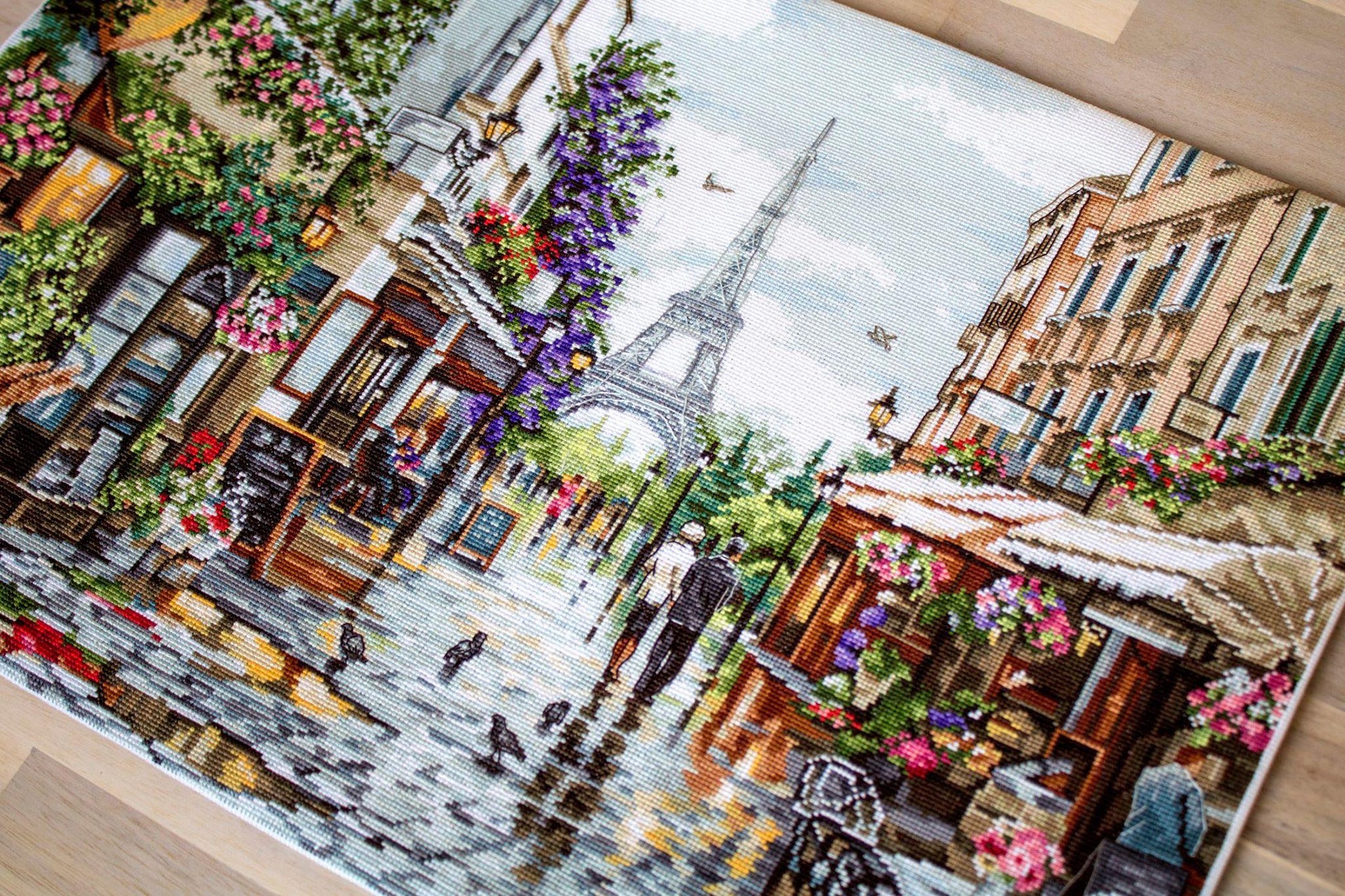 Cross Stitch Kit Luca-S - Paris in flowers, B2365 - Luca-S Cross Stitch Kits