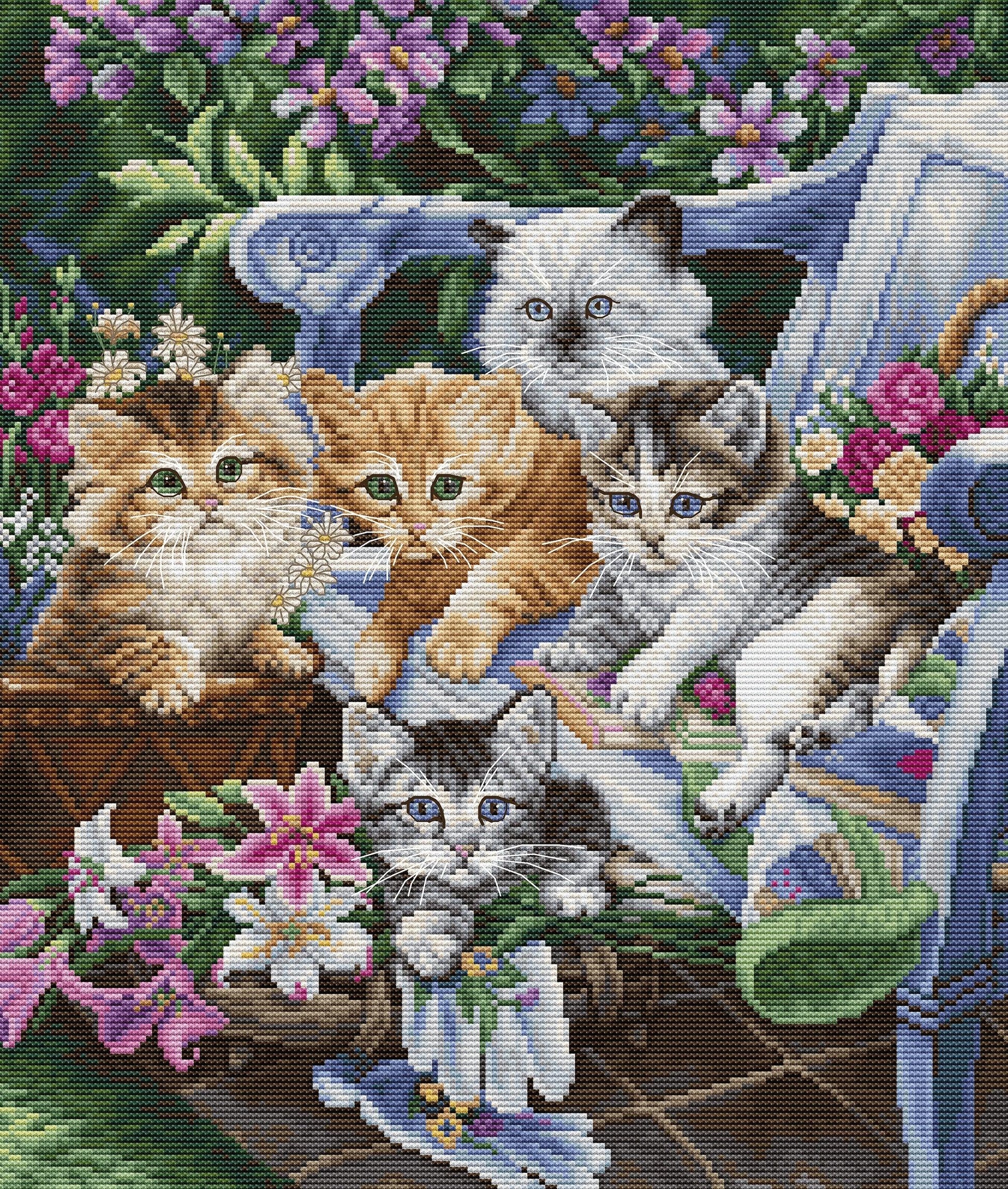 Cross Stitch Kit Luca-S - Perfect Gardening Buddies, BU5026 - Luca-S Cross Stitch Kits