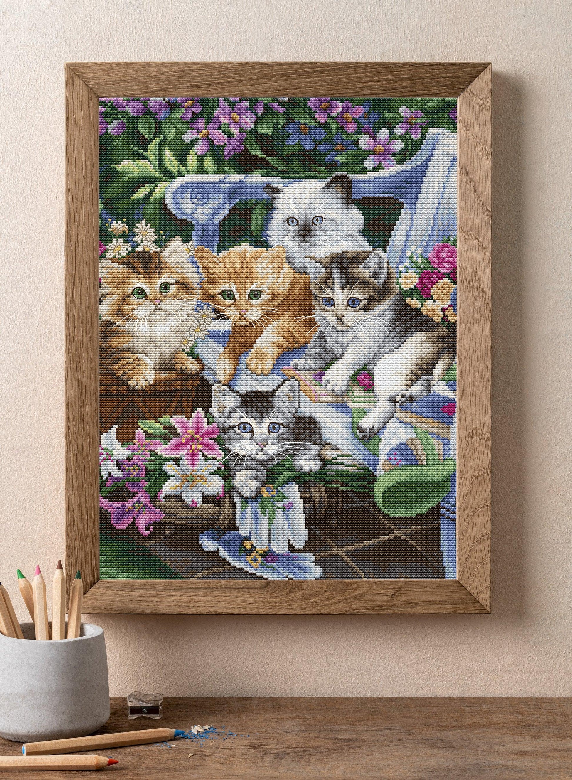 Cross Stitch Kit Luca-S - Perfect Gardening Buddies, BU5026 - Luca-S Cross Stitch Kits